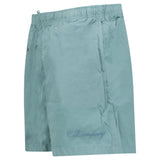 CP Company Eco-Chrome R Logo Embroidery Swim Shorts in Silver Blue