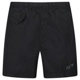 CP Company Eco-Chrome R Logo Embroidery Swim Shorts in Black