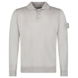 Stone Island Ghost Wool Polo-Shirt Dust Grey
