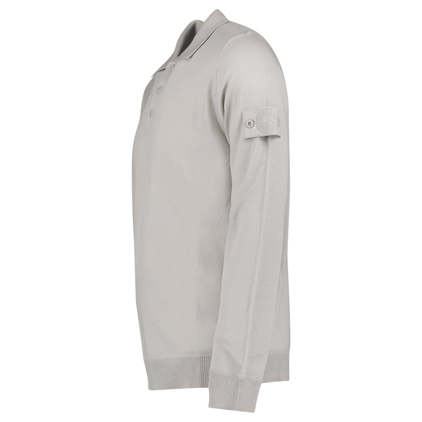 Stone Island Ghost Wool Polo-Shirt Dust Grey