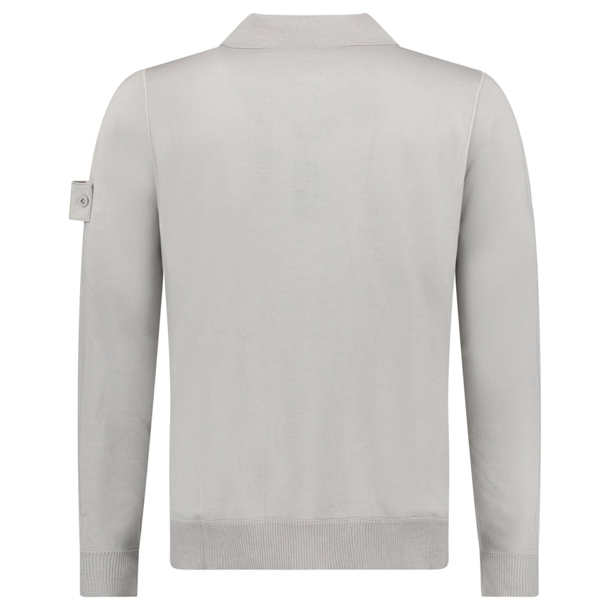 Stone Island Ghost Wool Polo-Shirt Dust Grey