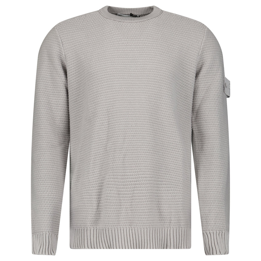 Stone Island Ghost Cotton Cashmere Crewneck Jumper in Dust Grey