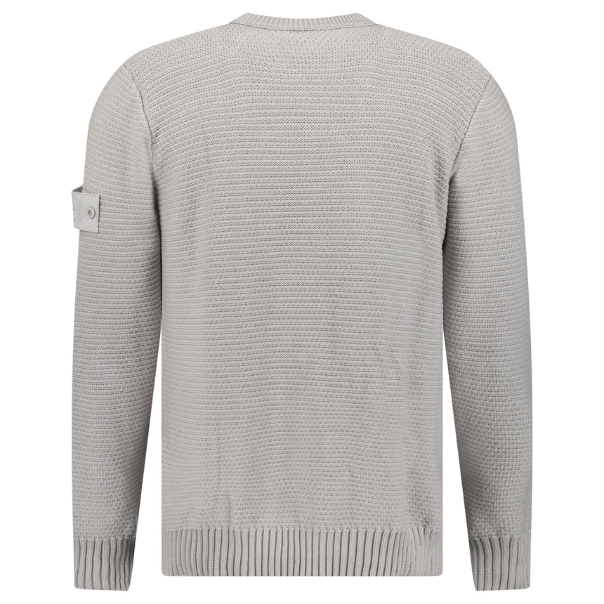 Stone Island Ghost Cotton Cashmere Crewneck Jumper in Dust Grey
