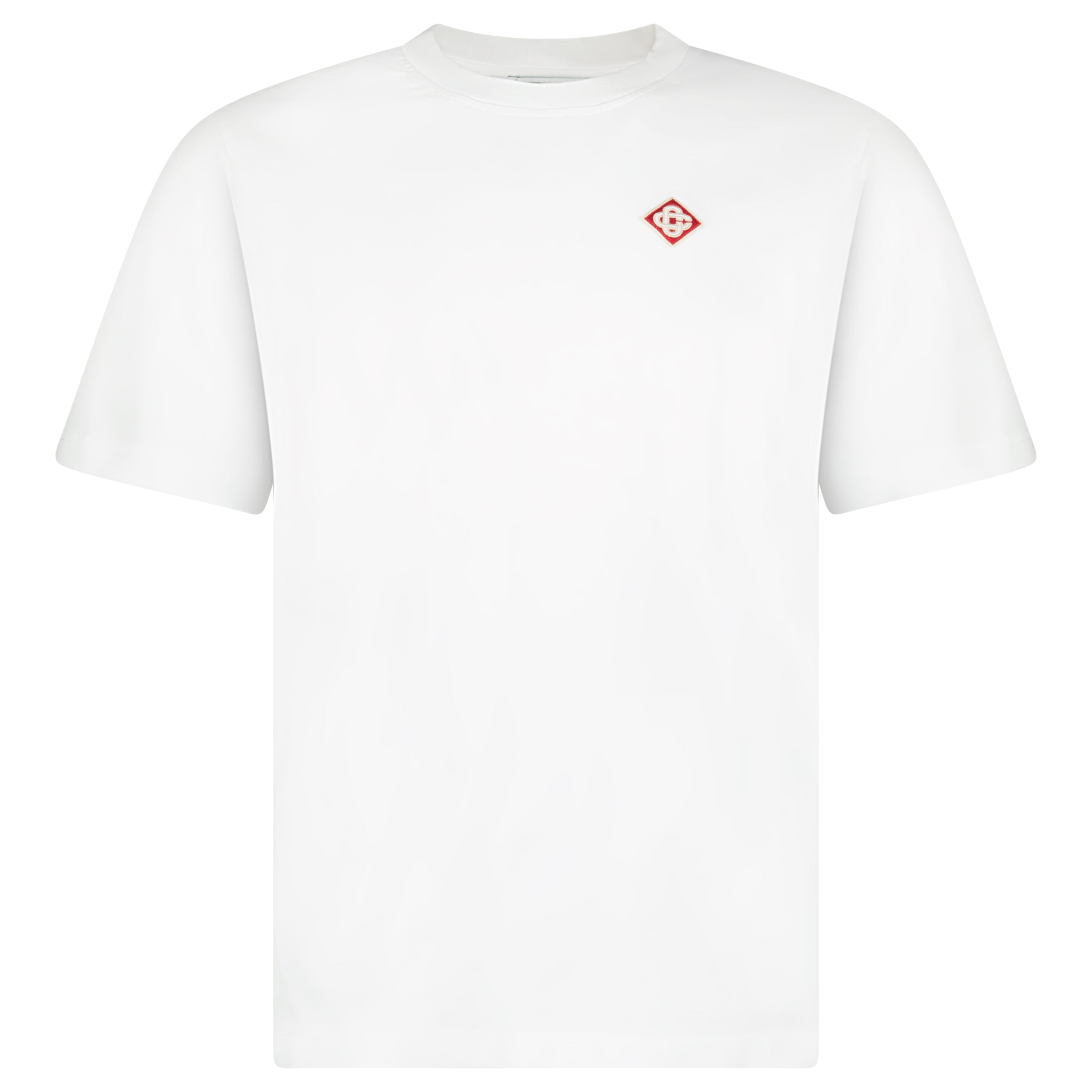 Color variation of Casablanca Diamond Logo Short Sleeve T‑Shirt in White