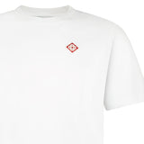 Casablanca Diamond Logo Short Sleeve T‑Shirt in White