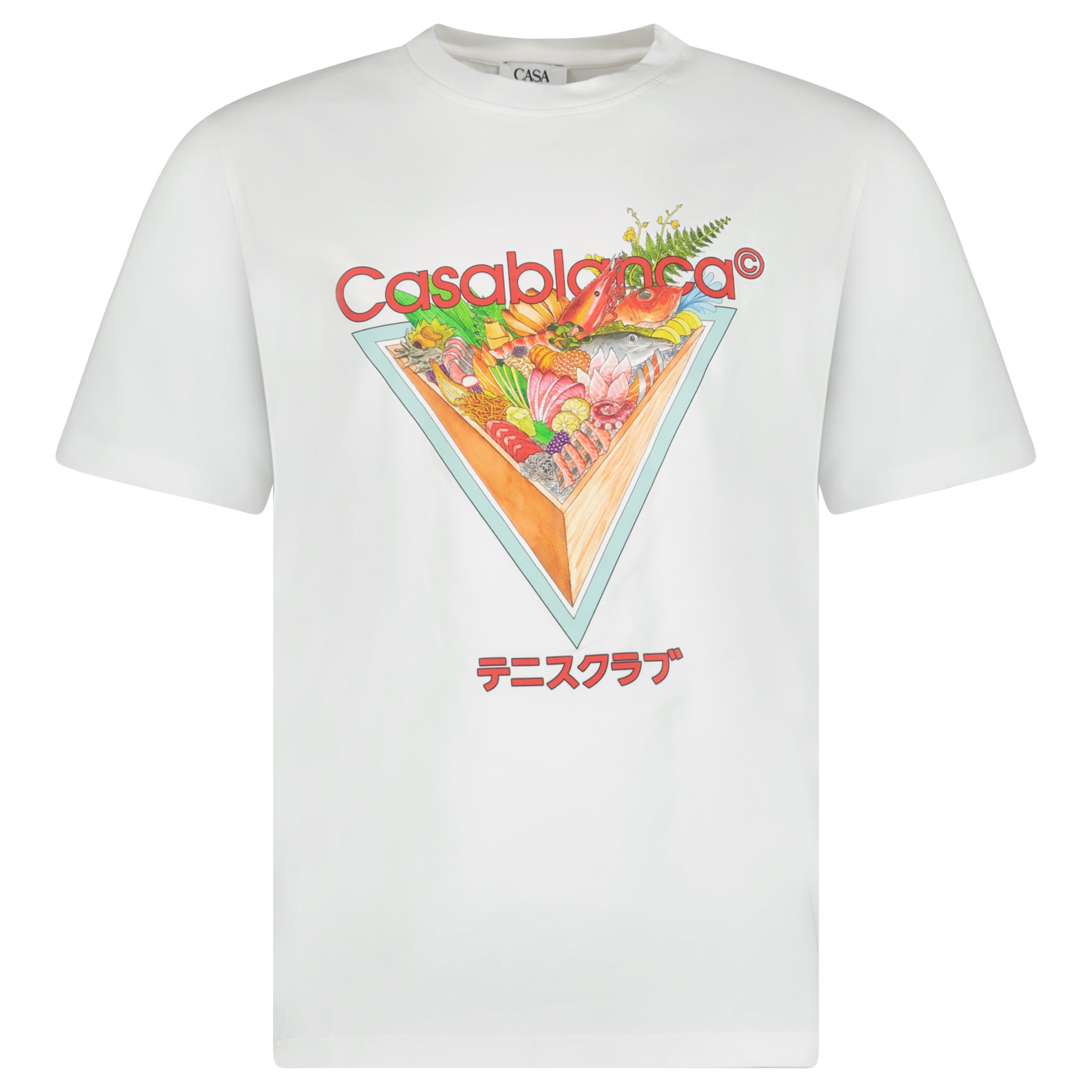 Color variation of Casablanca Tennis Club Icon Short Sleeve T‑Shirt in White