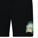 Casablanca L'Arche De Tennis Sweatshorts in Black