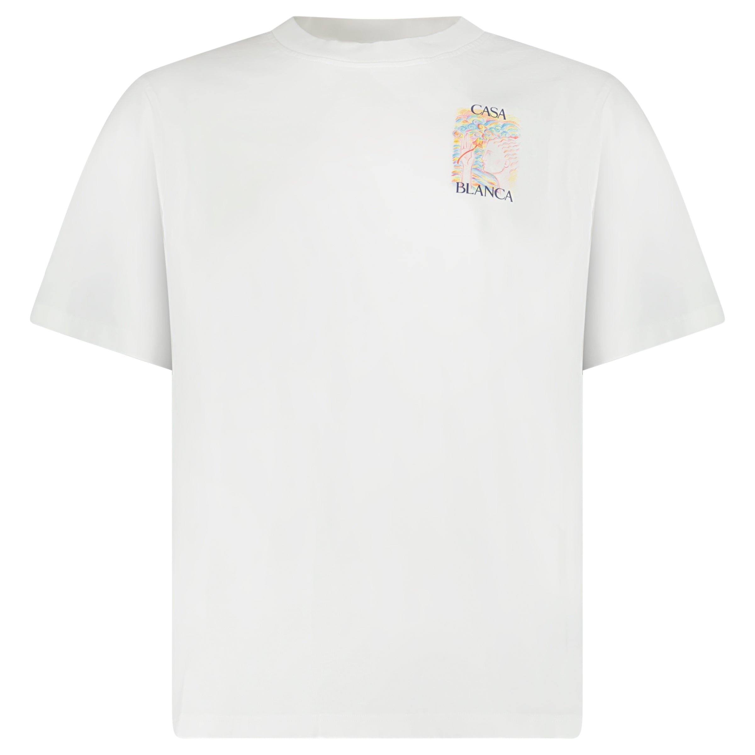 Color variation of Casablanca Mushroom Goddess Printed T-Shirt in White