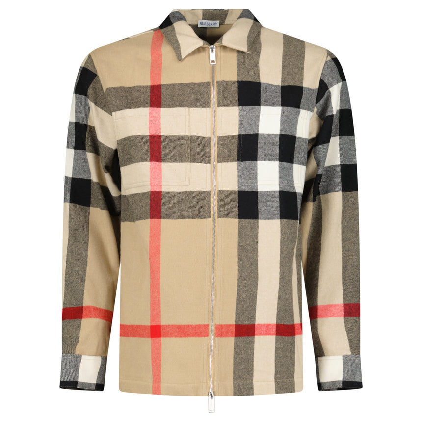 Burberry Clifden Check Overshirt in Archive Beige