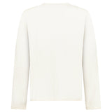 Stone Island Organic Cotton and Nylon Crewneck Jumper in Ivory