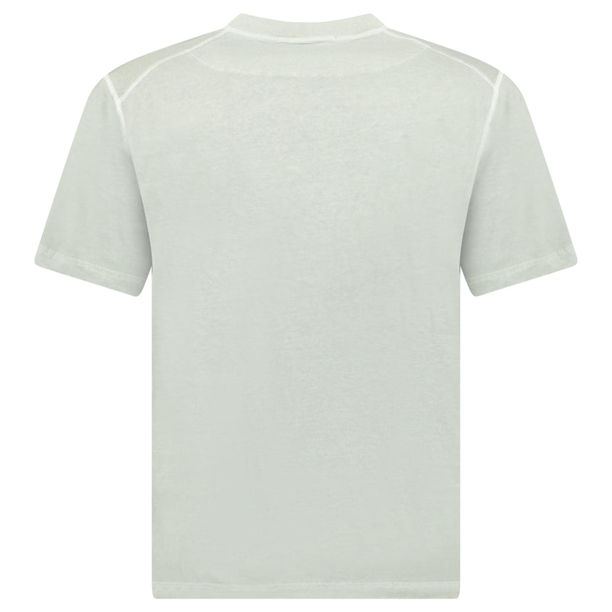 Stone Island Organic Cotton Jersey 'FISSATO' Effect T-Shirt in Sage Green