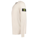 Stone Island Organic Cotton and Nylon Crewneck Jumper in Desert Beige