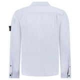 Stone Island Cotton Micro-Corduroy Overshirt in Avio Blue
