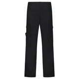 Stone Island Stretch Cotton Tela 'Paracadute' Loose Fit Cargo Trousers in Black