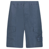Stone Island All-Weather Cotton Canvas Ghost Cargo Shorts in Slate Blue