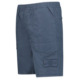 Stone Island All-Weather Cotton Canvas Ghost Cargo Shorts in Slate Blue