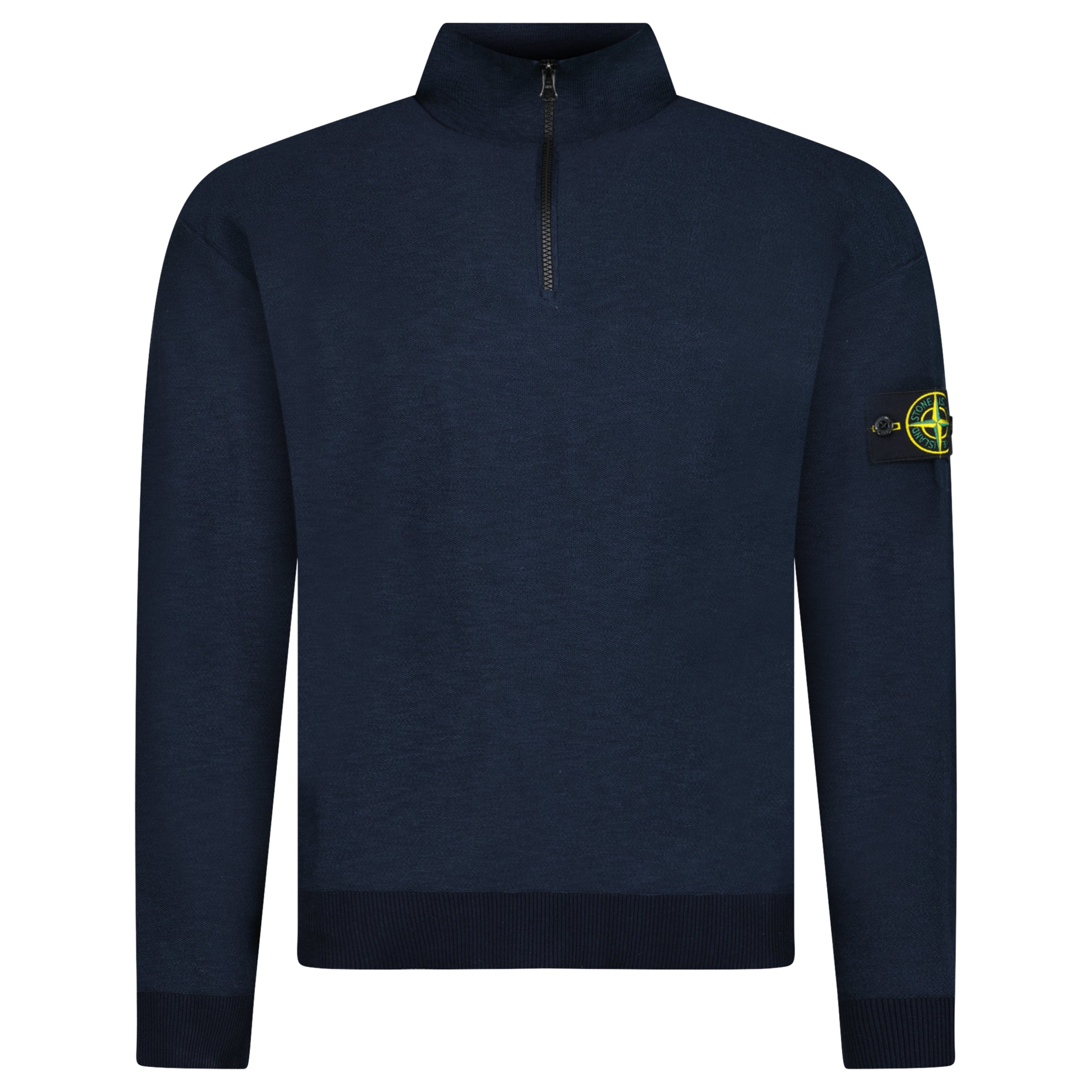 Color variation of Stone Island Quarter Zip Knit Jumper in Navy