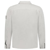 Stone Island Ghost Cotton Linen Canvas Overshirt in Dust Grey