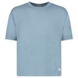 CP Company Sea Island Crewneck Knit T-Shirt in Stormy Weather Blue