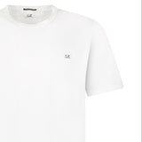 CP Company Mercerized Jersey 70/2 Gasato Patch T-Shirt in White