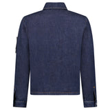 Stone Island Indigo Denim-Rinsed Coach Jacket in Blue Rinse