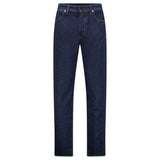 Stone Island Blue Rinsed Buttoned Indigo Denim Jeans Blue Rinse