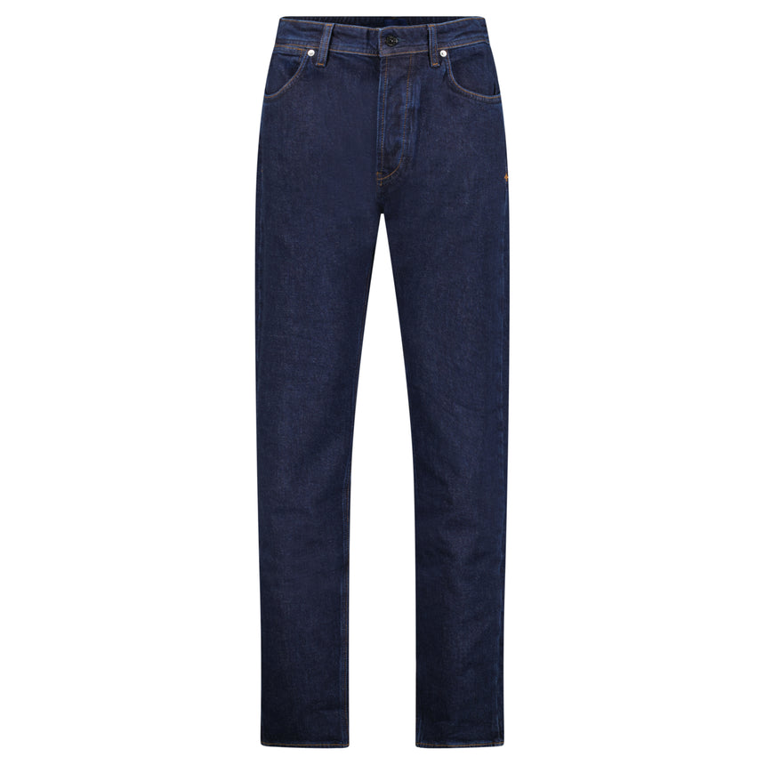 Stone Island Blue Rinsed Buttoned Indigo Denim Jeans Blue Rinse