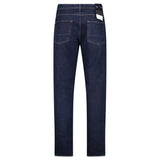 Stone Island Blue Rinsed Buttoned Indigo Denim Jeans Blue Rinse