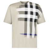 Burberry Ellison Check Print T-Shirt in Lichen