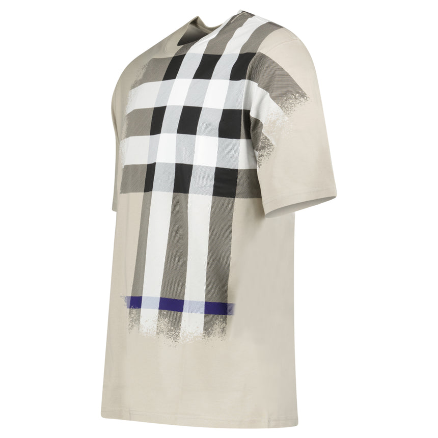 Burberry Ellison Check Print T-Shirt in Lichen