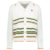 Casablanca Heart Pointelle Shirt Off White