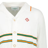 Casablanca Heart Pointelle Shirt Off White