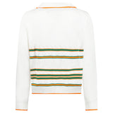 Casablanca Heart Pointelle Shirt Off White