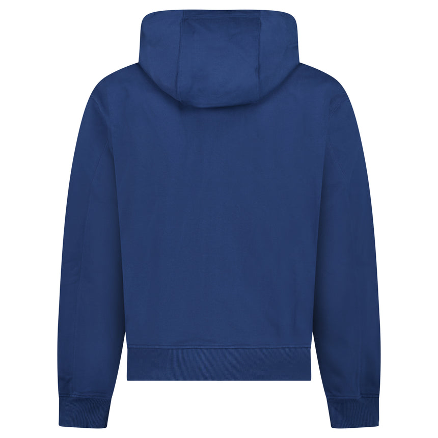 Casablanca Casa Temple Zip Hoodie in Navy