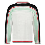 Casablanca Cotton Tennis Crochet Shacket in White / Multicolour