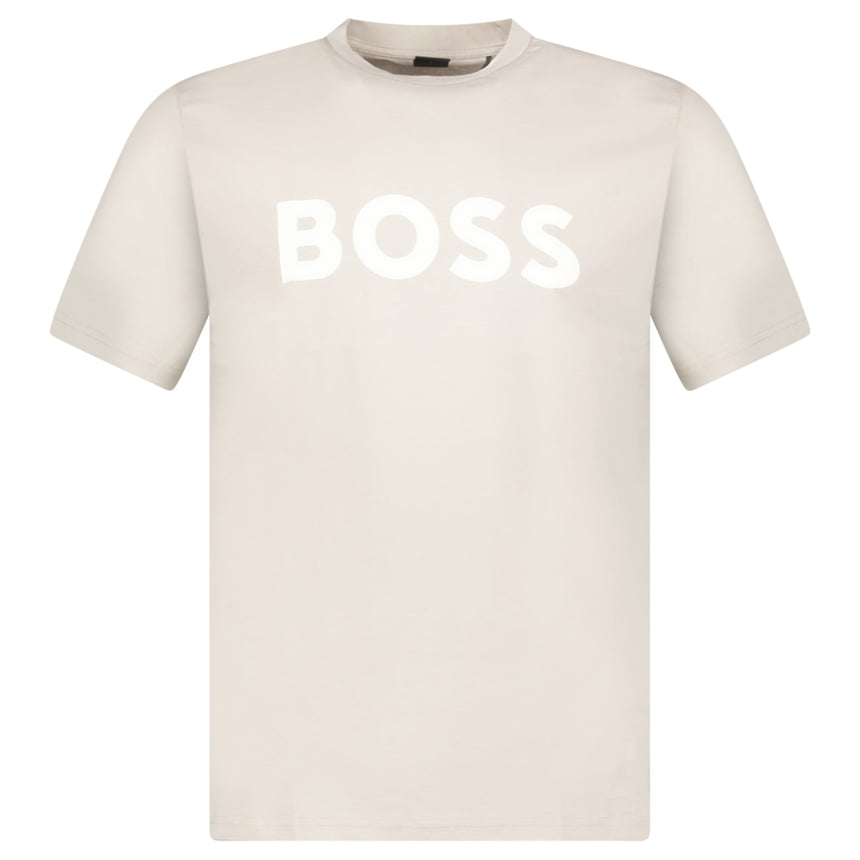 Hugo Boss Thinking 1 Logo T-Shirt in Light Grey