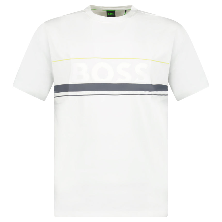 Hugo Boss Iconic Zone Logo T-Shirt in White