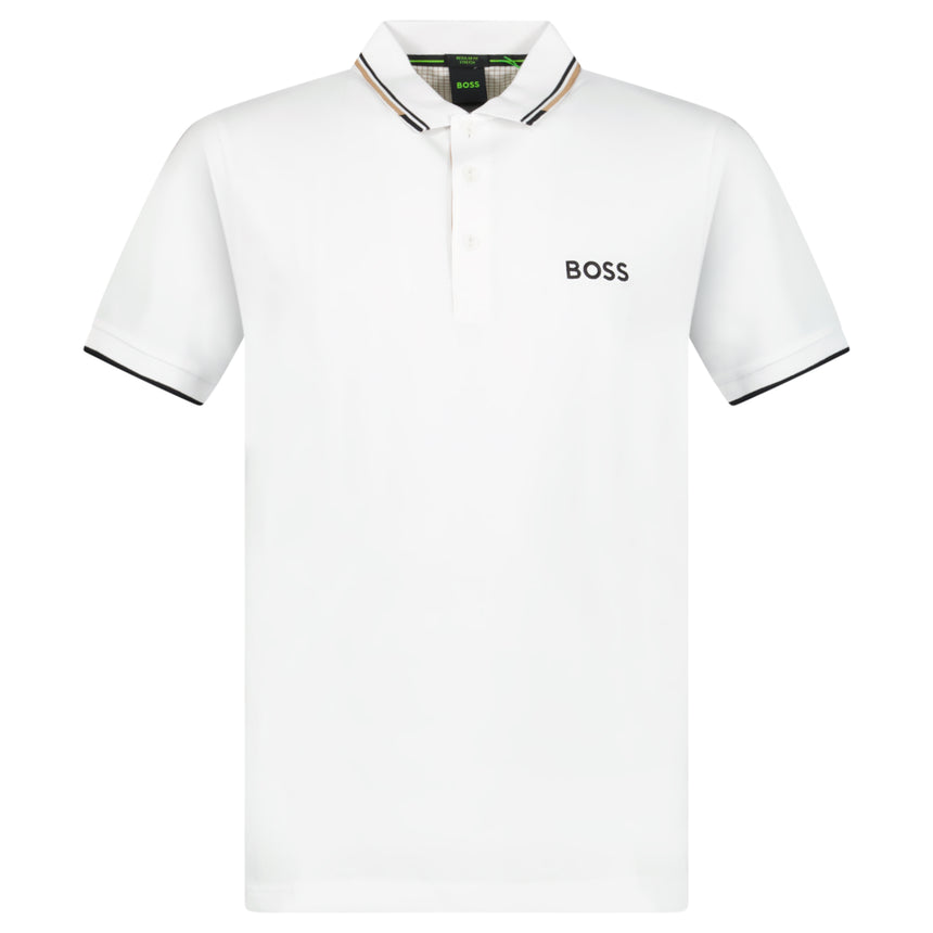 Boss Paddy Pro Golf Polo Shirt in White