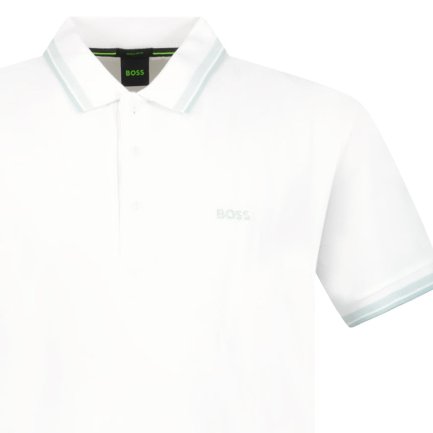 Boss Paddy Polo Shirt White