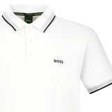 Boss Paddy Polo Shirt in Open White