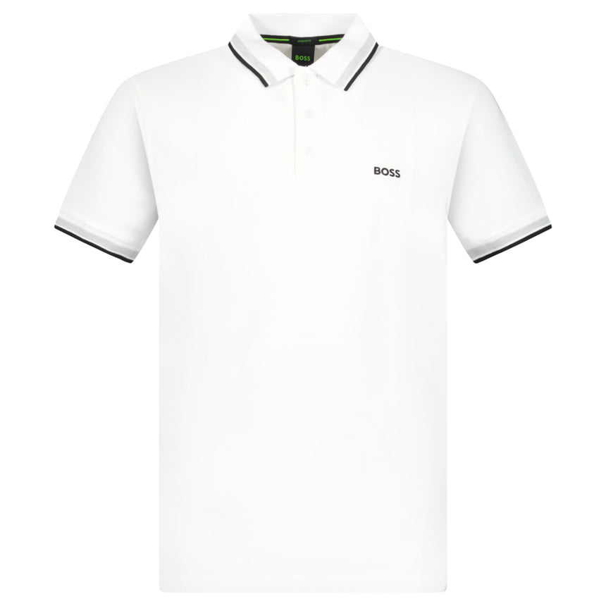 Boss Paddy Polo Shirt in Open White