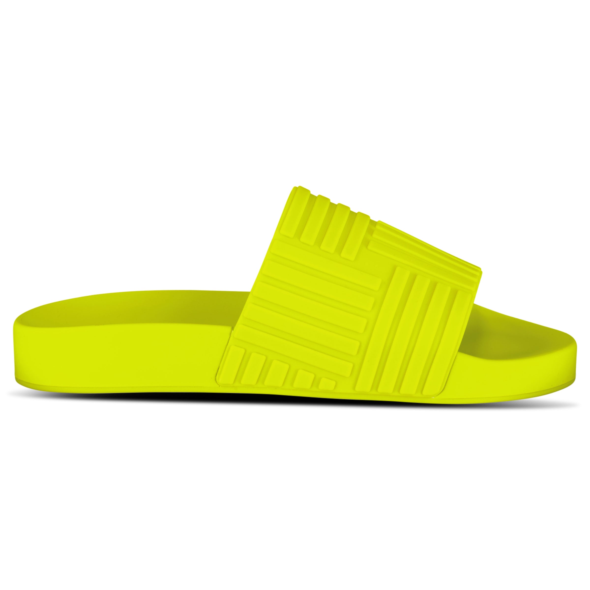 Color variation of Bottega Veneta Carpet Embossed Rubber Slides Kiwi