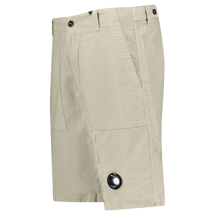 CP Company Ottoman Lens Bermuda Shorts in Vintage Khaki