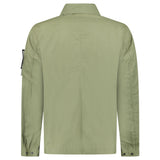 Stone Island Waxed Pigment Cotton Tela Jacket in Military Green