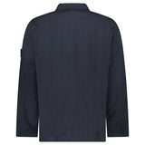 Stone Island Crinkle Reps NY Padded Overshirt in Navy
