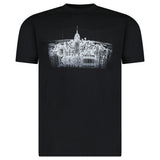 Armani New York Skyline Graphic T-Shirt in Black