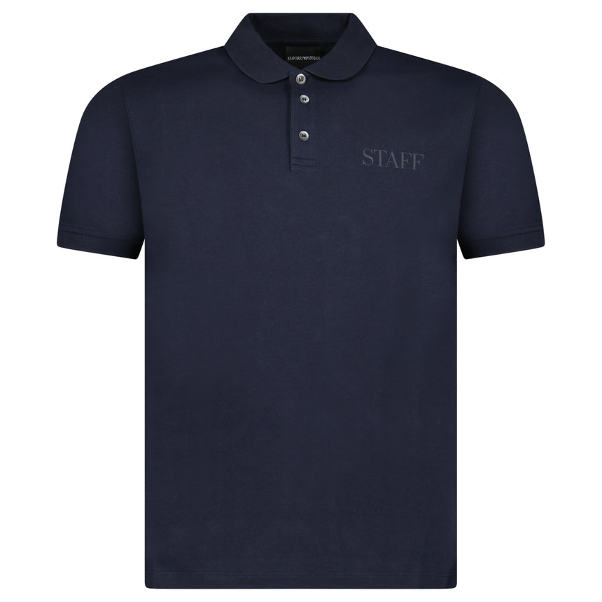 Armani Staff Polo Shirt in Navy
