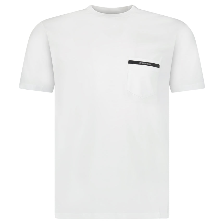 Armani Chest Pocket T-Shirt in White