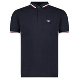 Armani Eagle Logo Polo Shirt in Navy