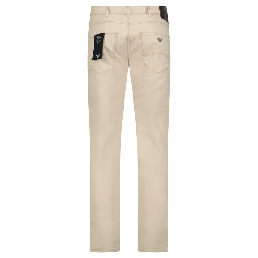 Emporio Armani J06 Slim Fit Jeans in Beige